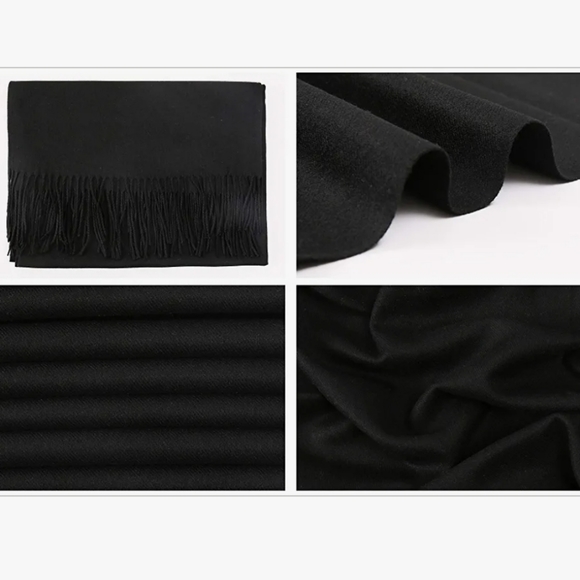 Super Cute Large Pashmina | BLACK ‼️NEW‼️ - Picture 9 of 11